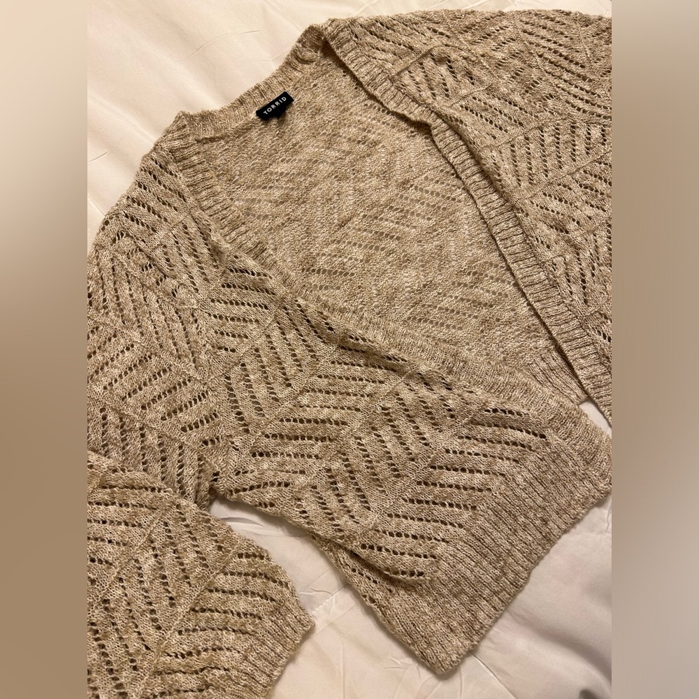 Torrid Ribbed Loose Knit Cardigan - Picture 2 of 7